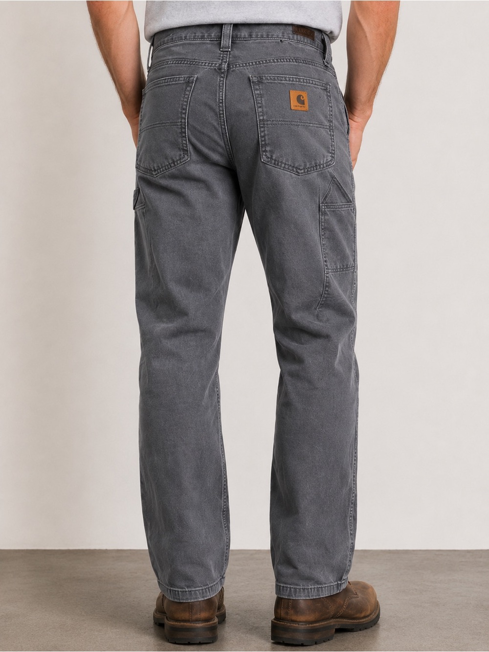 Carhartt Relaxed Fit Gray Utility Work Pants Men’s 32x30 Carpenter Workwear - Picture 2 of 12
